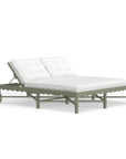Legare Double Chaise In Aluminum