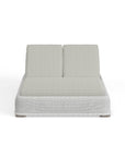 Outdoor Wicker Chaise Lounge For 2