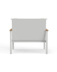 Modern White Aluminum Club Chair