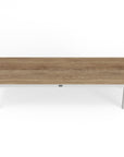 Outdoor White Teak Bench