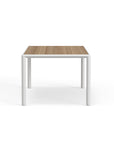 White Teak Aluminum Dining Table