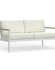 White Aluminum Loveseat
