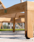 Wood Sun Loungers With Wheels