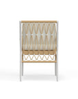 White Aluminum And Rope Dining Chair