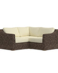 3-Piece Brown Wicker Sectional