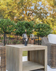 Weathered Gray Modern Side Table
