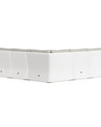 Modular Modern White Wicker Sectional
