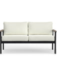 Aluminum & Teak Outdoor Sofa