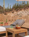Best Quality Outdoor Teak Accent Table With Shelf