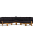 Charcoal Color Sunbrella Cushion Sectional