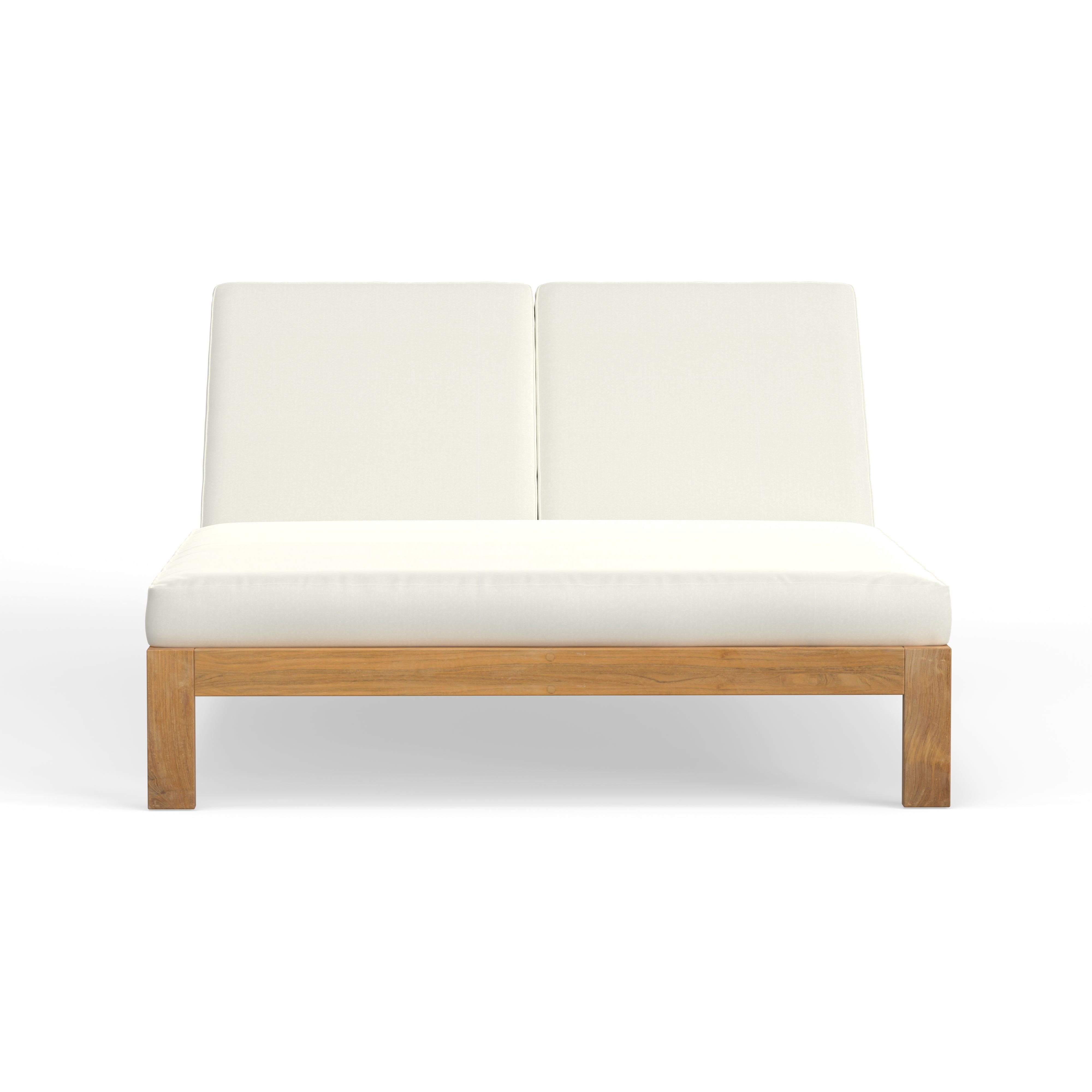 Best outdoor teak double lounger - Coronado Harbor Outdoor Double Chaise Lounge