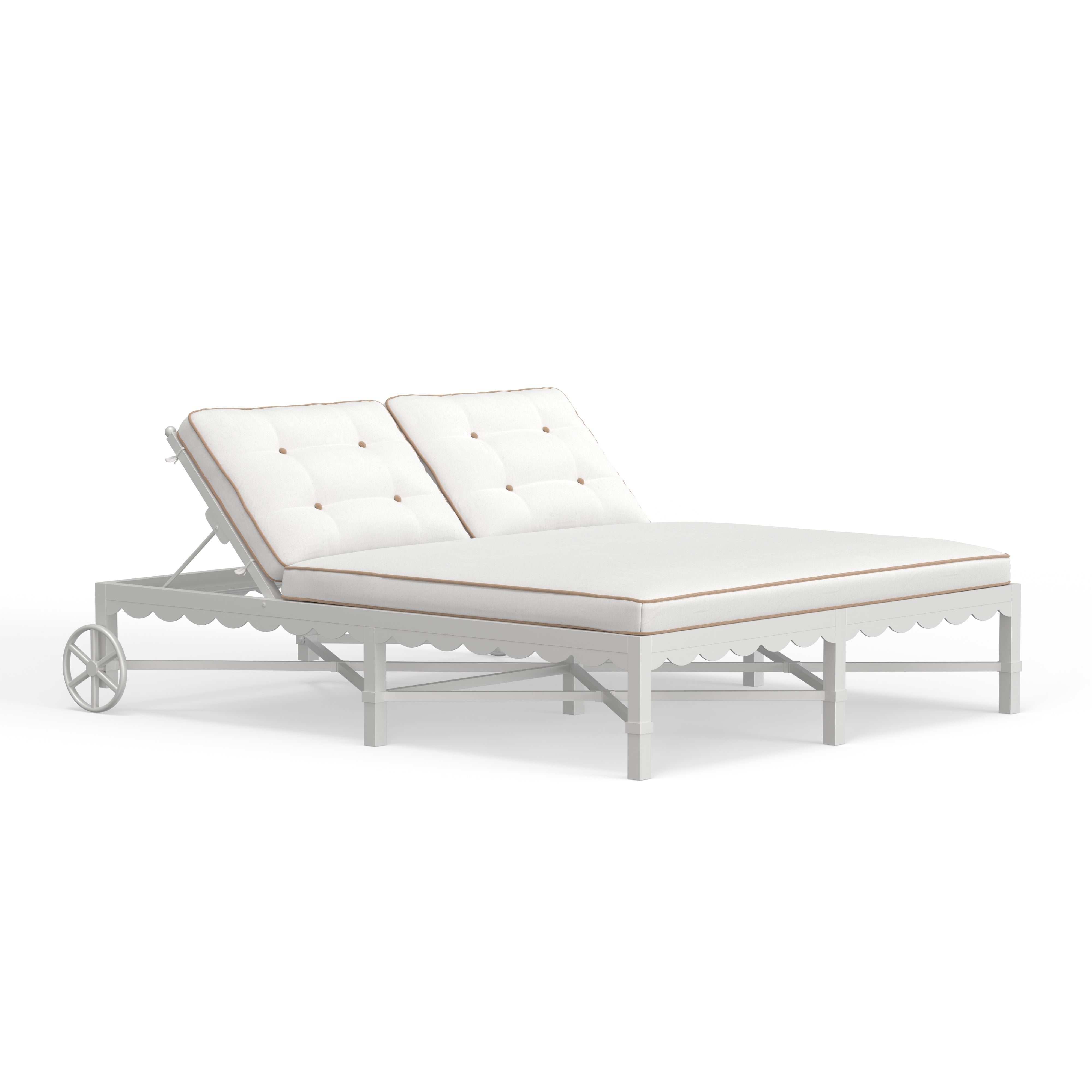 Chaise Lounge For Two With Wheels