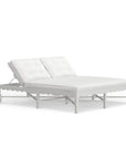 Luxury Outdoor White Double Chaise