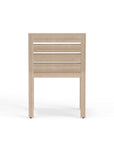 Gray Teak Wood Side Chair