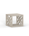 Best Quality Luxury Outdoor Side Table Featured In Weatherproof Weathered Gray Teak