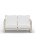 White Washed Teak Loveseat