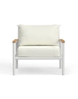 White Aluminum Single Chair