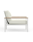 Seabrook White Aluminum Club Chair