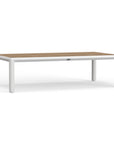 Contemporary White Aluminum Coffee Table