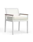 White Aluminum Dining Chair