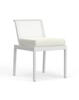 White Aluminum Side Chair