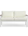 White Aluminum Outdoor Loveseat