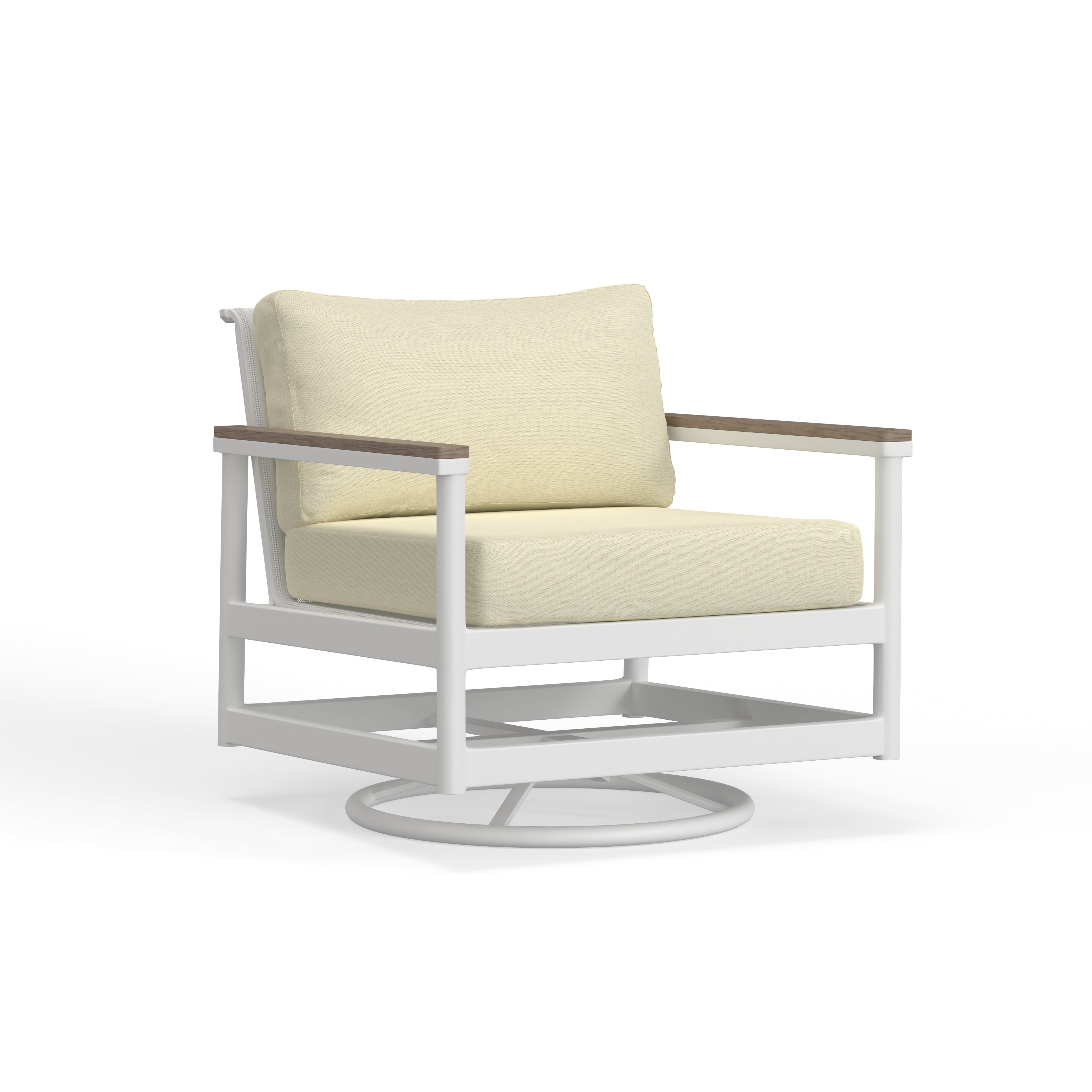 Barrow Outdoor Swivel Club Chair