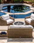 Outdoor Loveseat With Sunbrella Cushions