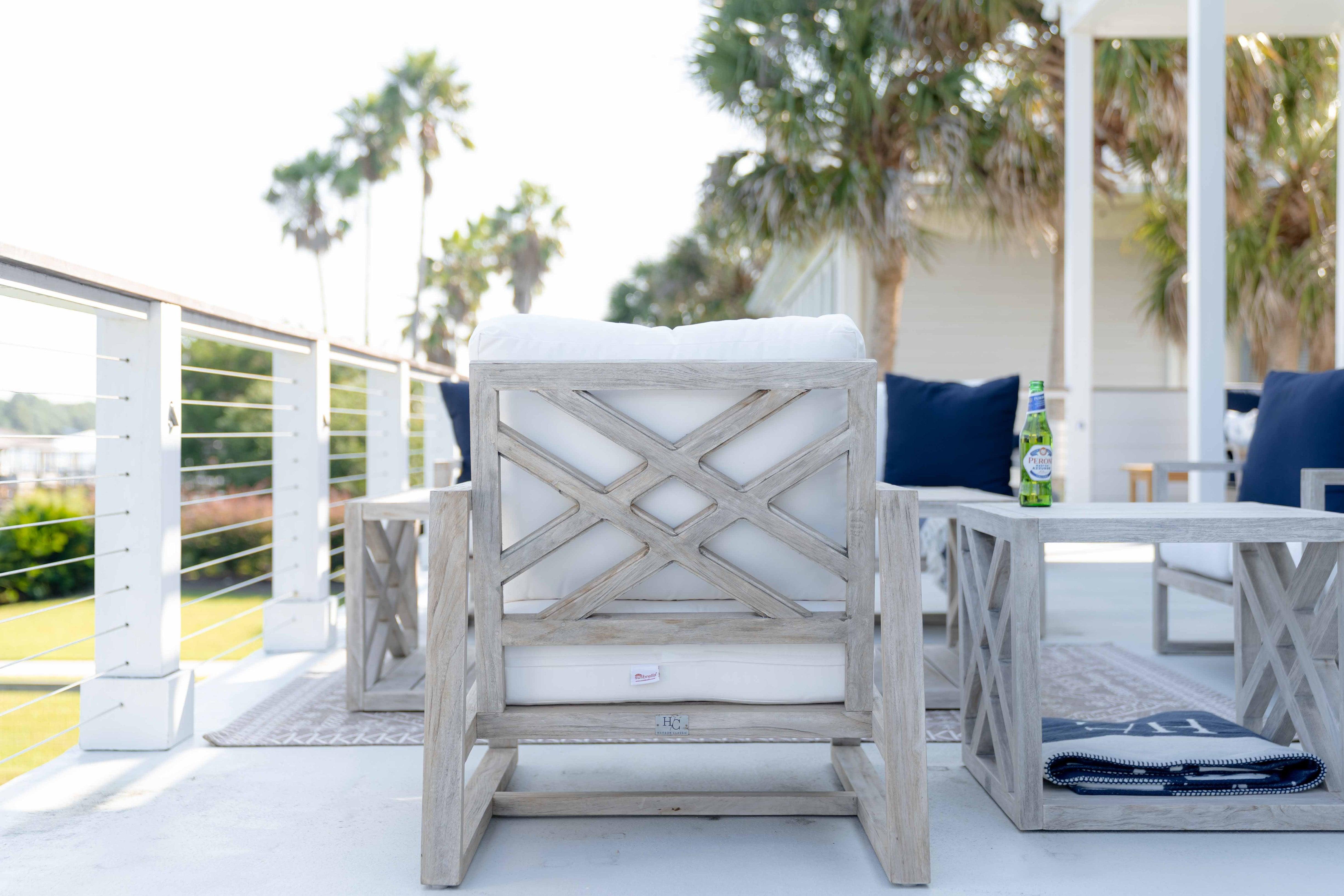 Modern Gray Teak Patio Furniture