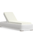 Nicest White Wicker Chaise Lounger