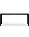Modern Black Outdoor Teak Dining Table